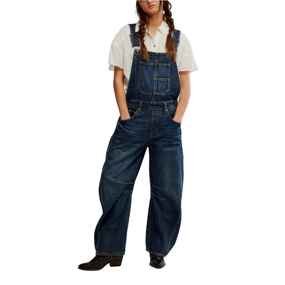 Free People We The Free Good Luck Barrel Dungarees